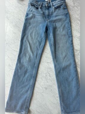 PAIGE Light Blue Women's Straight-Leg Jeans